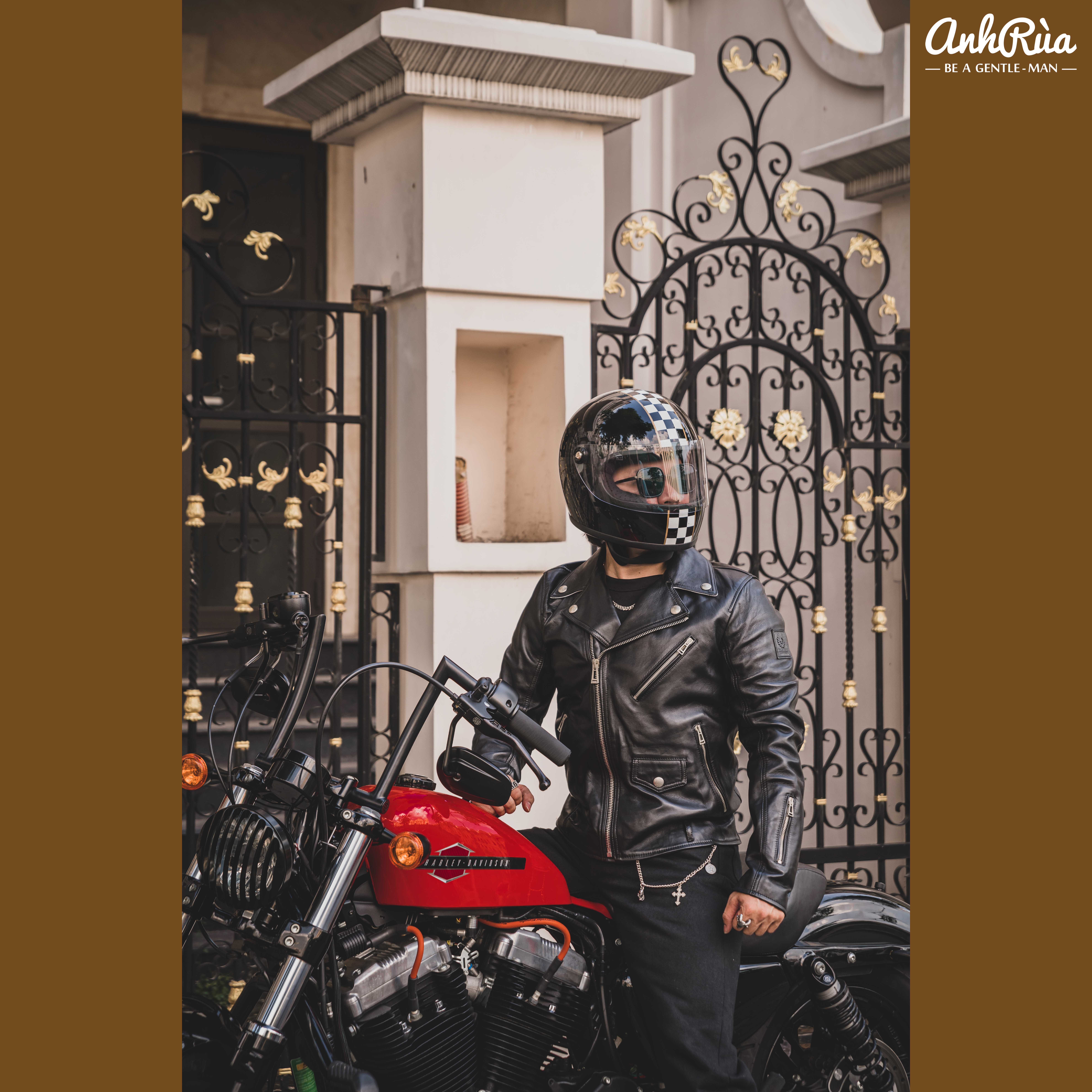 Áo Khoác Da Nam Black Lambskin Harden Double Rider Jacket Belstaff x SOPHNET