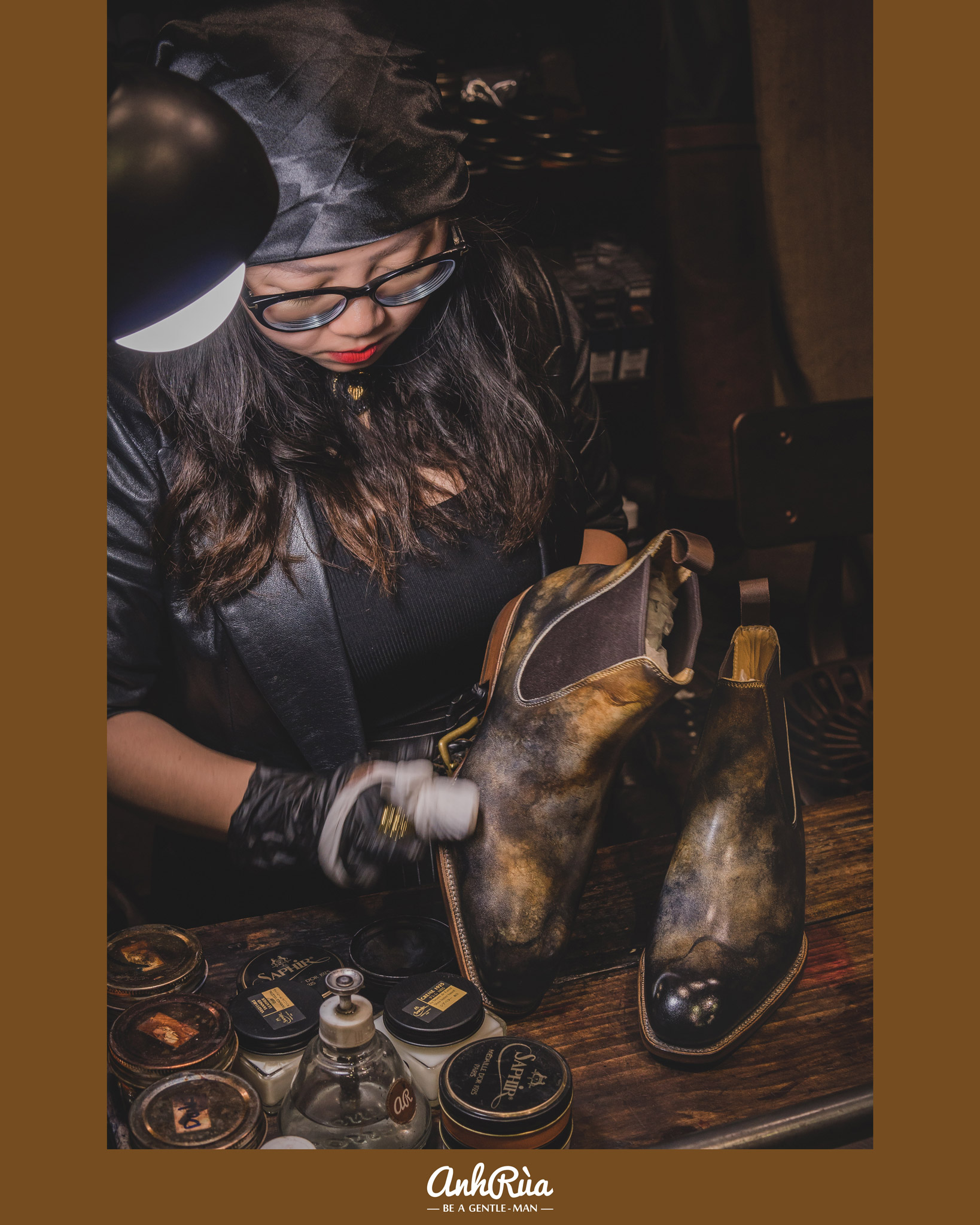 ĐÁNH GIÀY DA BÊ CALFSKIN TRONG 3 NỐT NHẠC