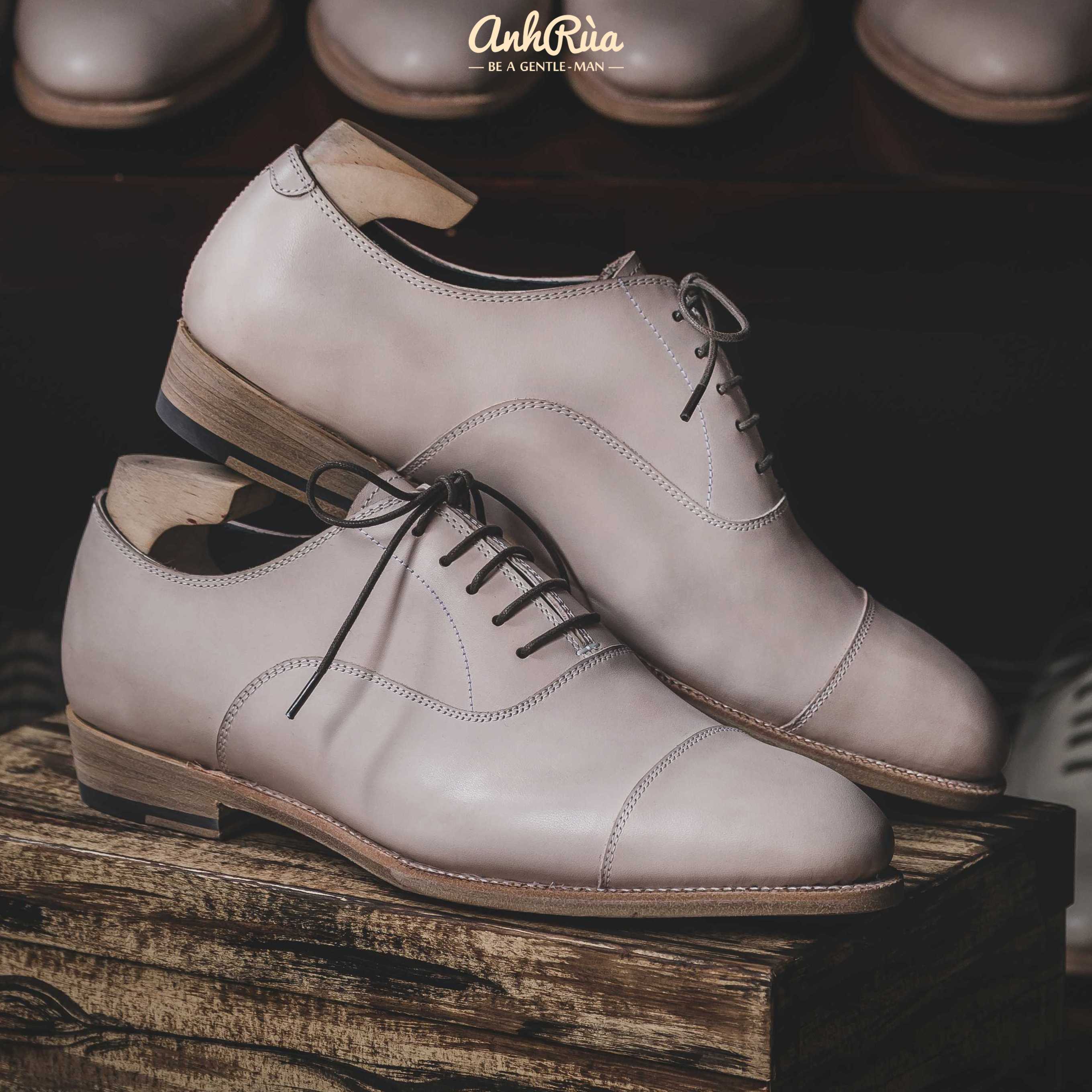 Giày Tây Nam Captoe Oxfords Anh Rùa
