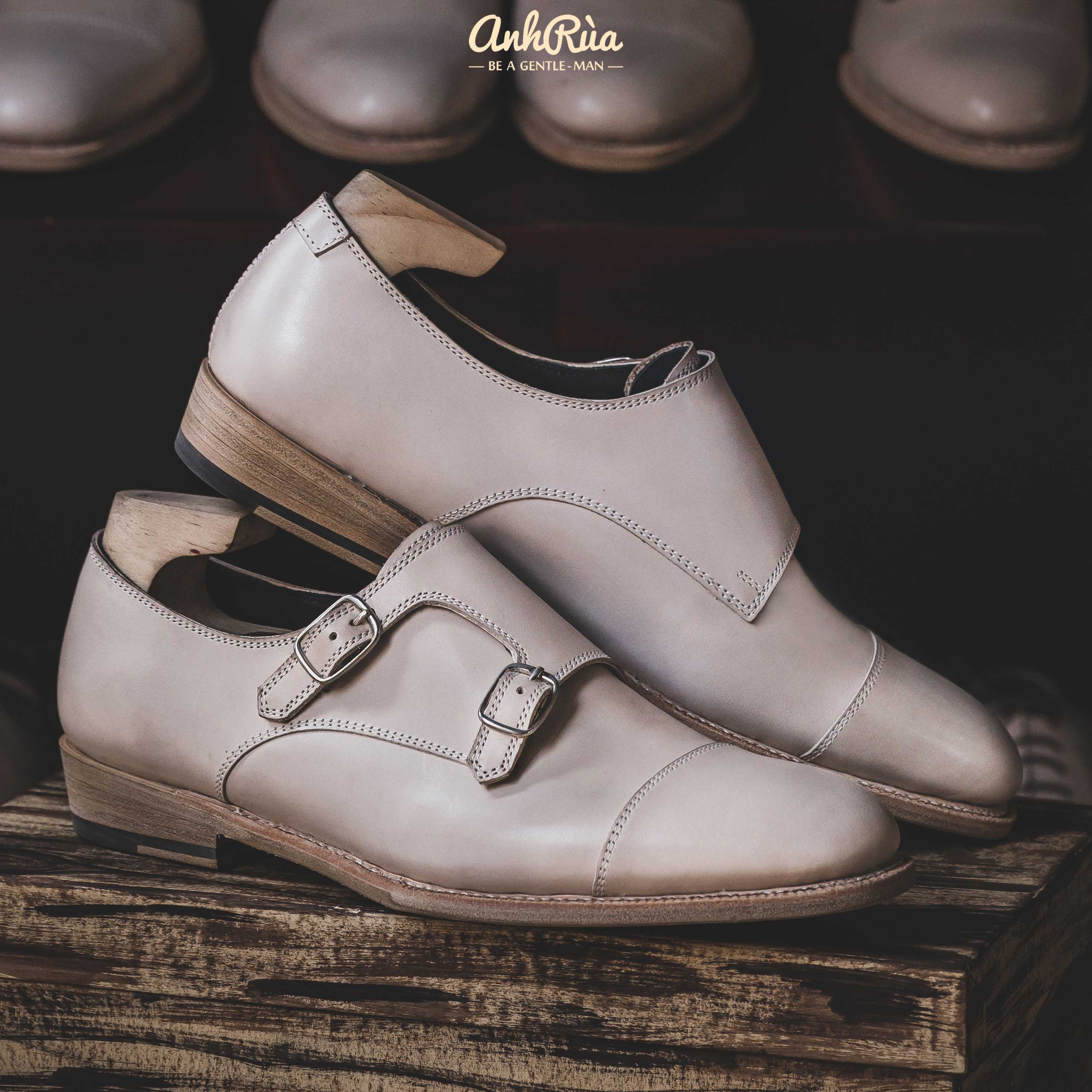 Giày Tây Nam Double Monkstrap Anh Rùa