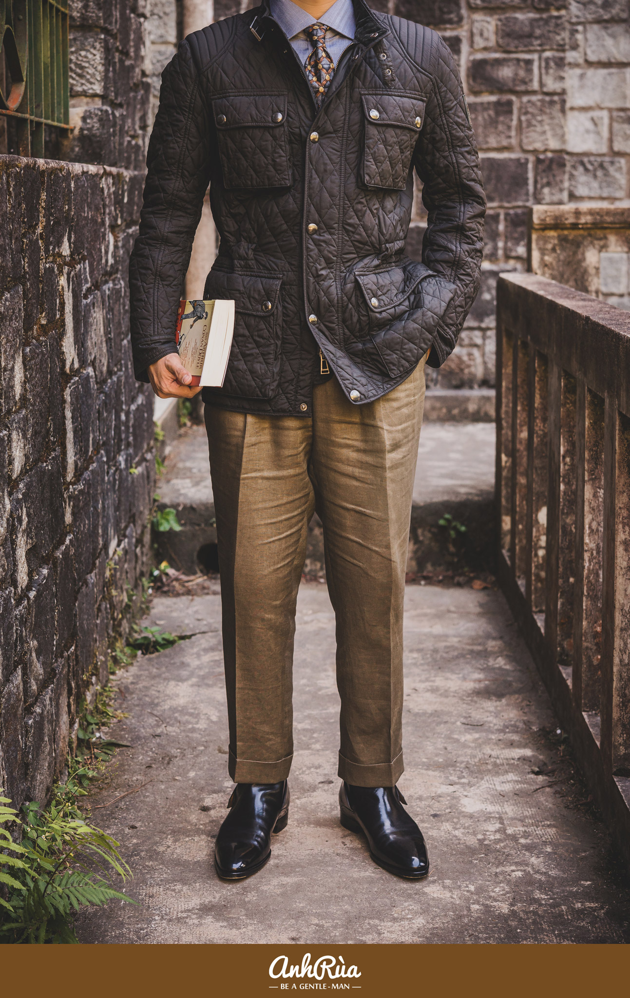 Fieldmaster black polyester Belstaff