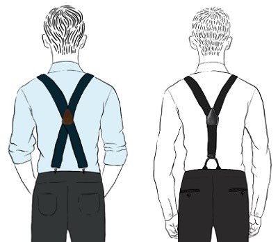 Y or X Back Suspender