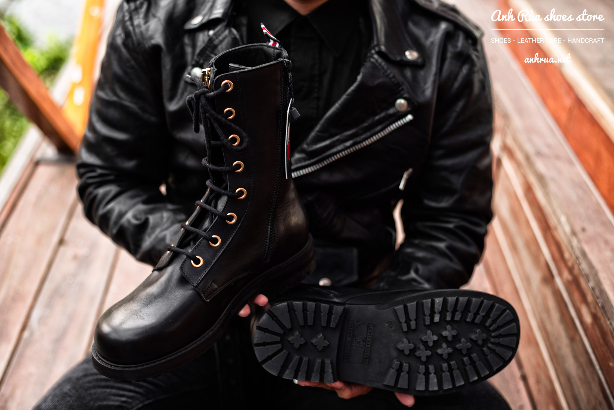 Giày Bốt Nam Black Zip Boots Tommy Hilfiger