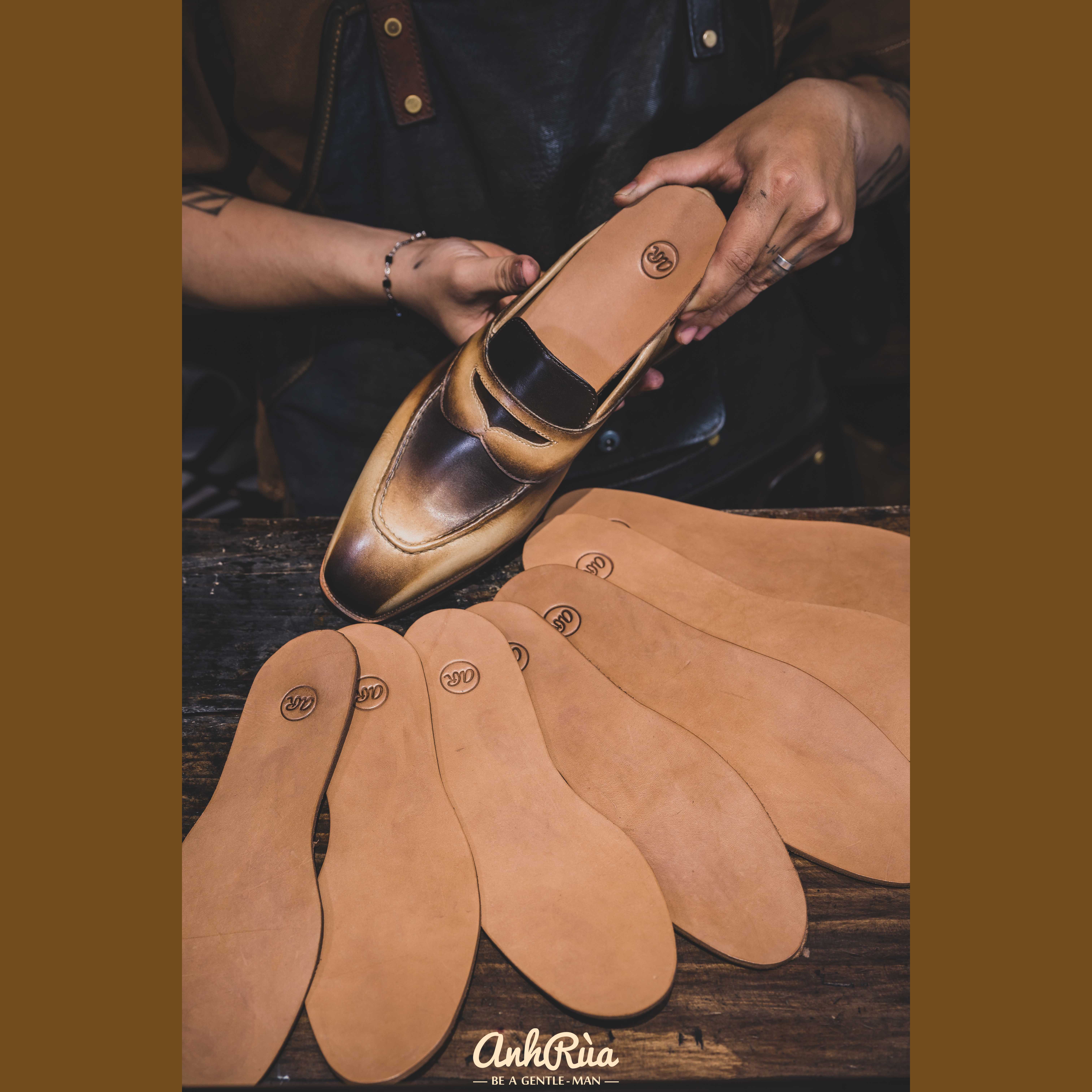 Lót Giày Da Mộc Êm Chân Thoáng Khí Anh Rùa 3-3.5mm